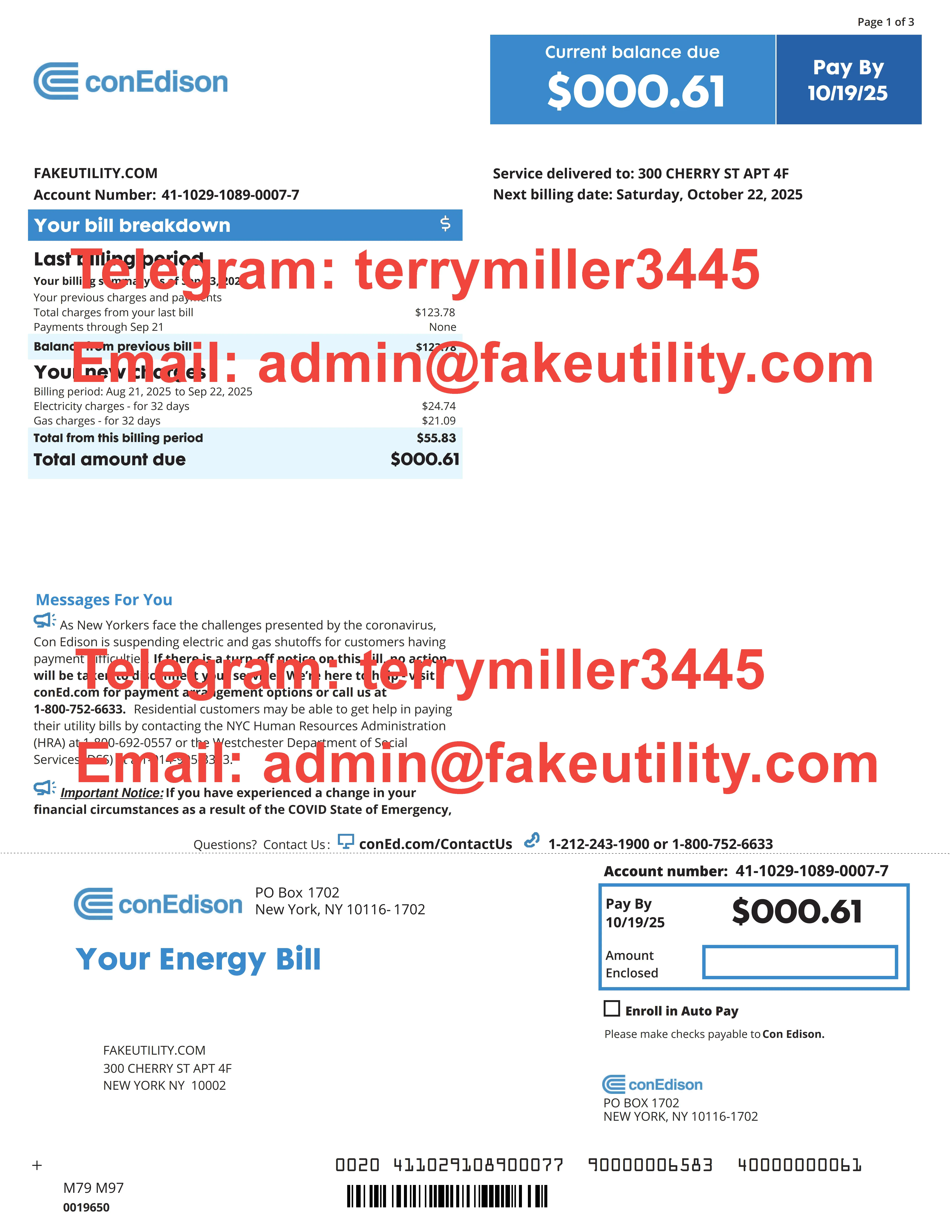 Create Realistic Utility Bills with Top Fake Bill Generator | Fakeutility.com