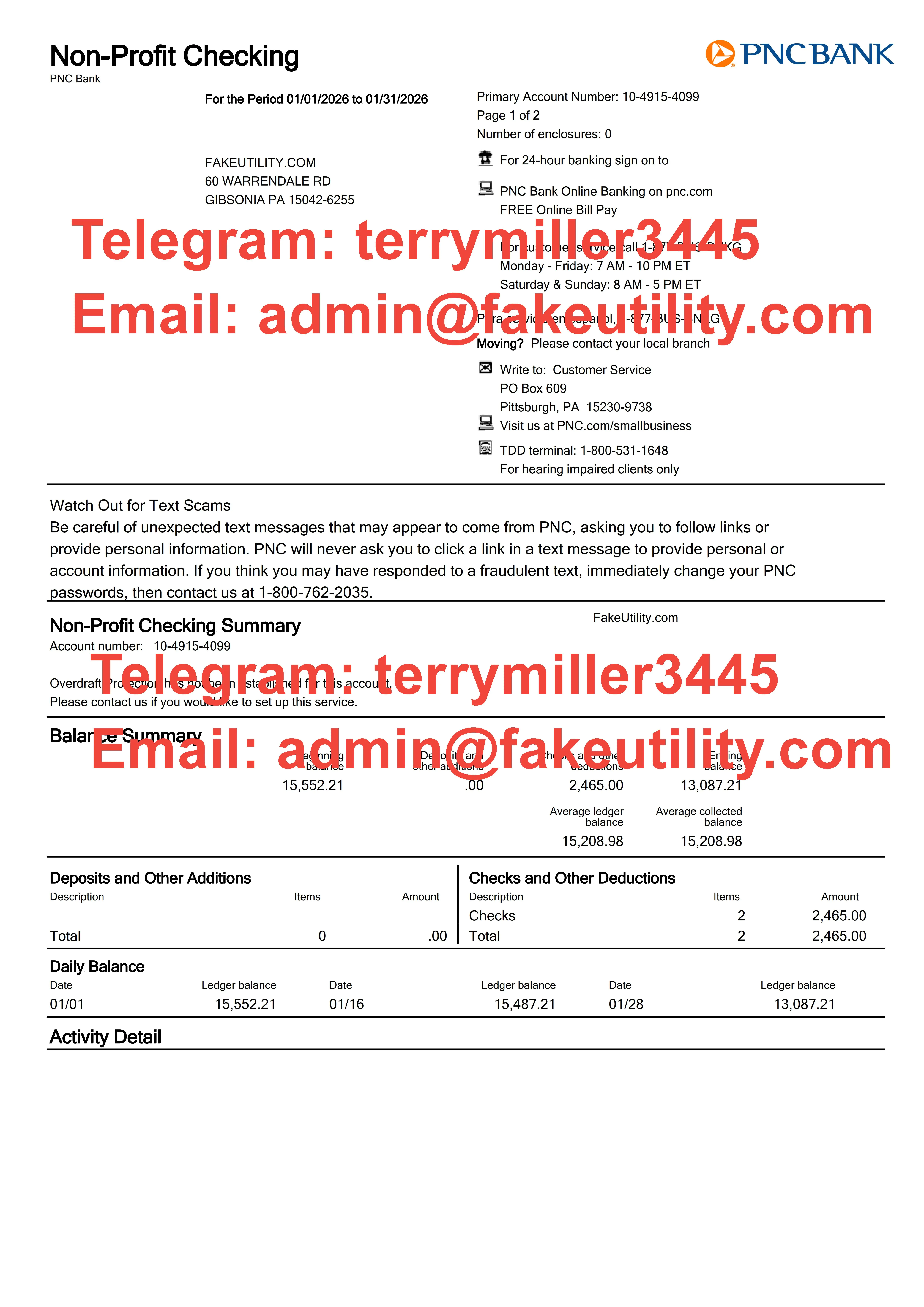 Create Fake Bank Statements & Novelties | Fakeutility.com
